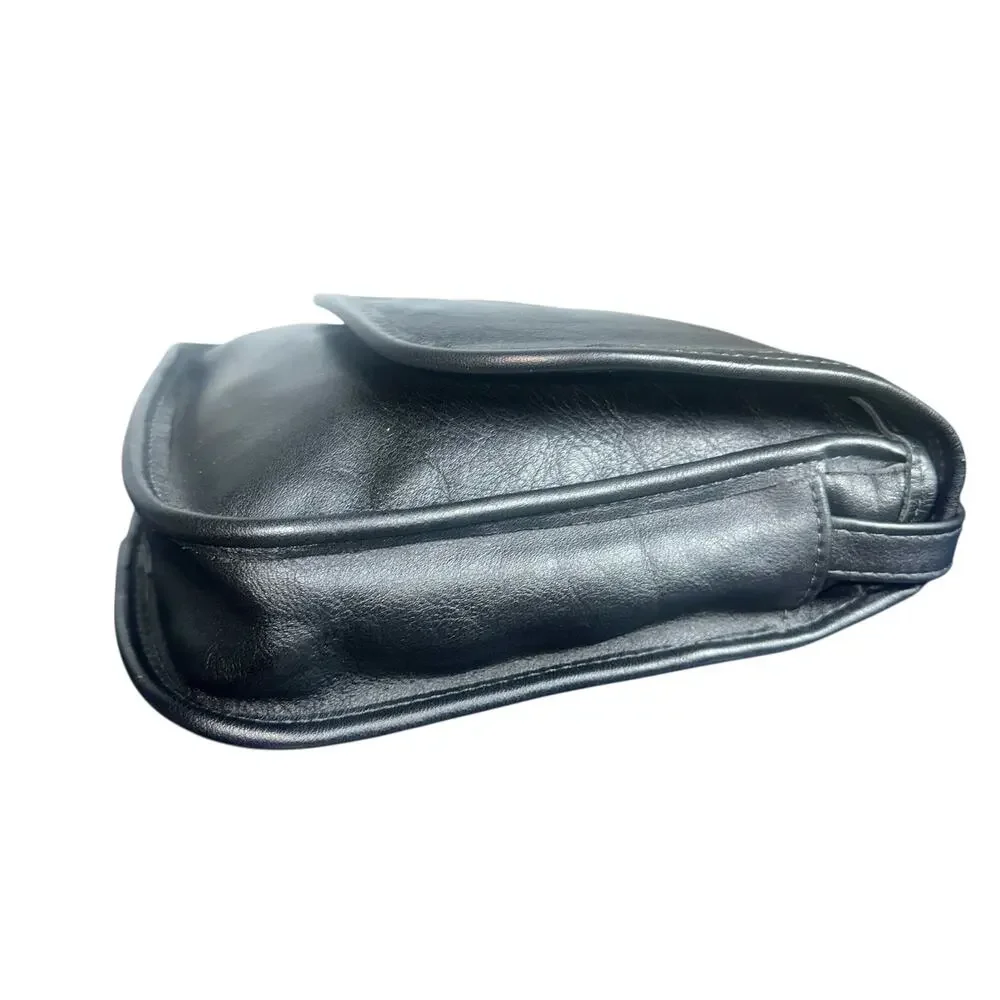 Artisan Bags Childwold NY Black Leather Crossbody Small Shoulder Purse